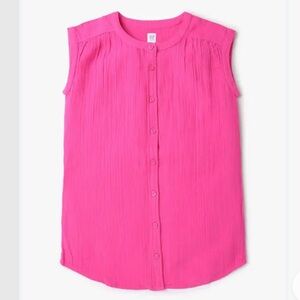 NWOT Gap Kids Crinkle Supersoft Cotton Gauze Tunic Top
